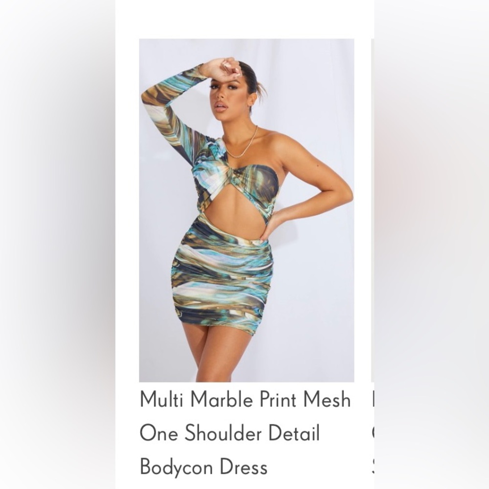 One shoulder dress